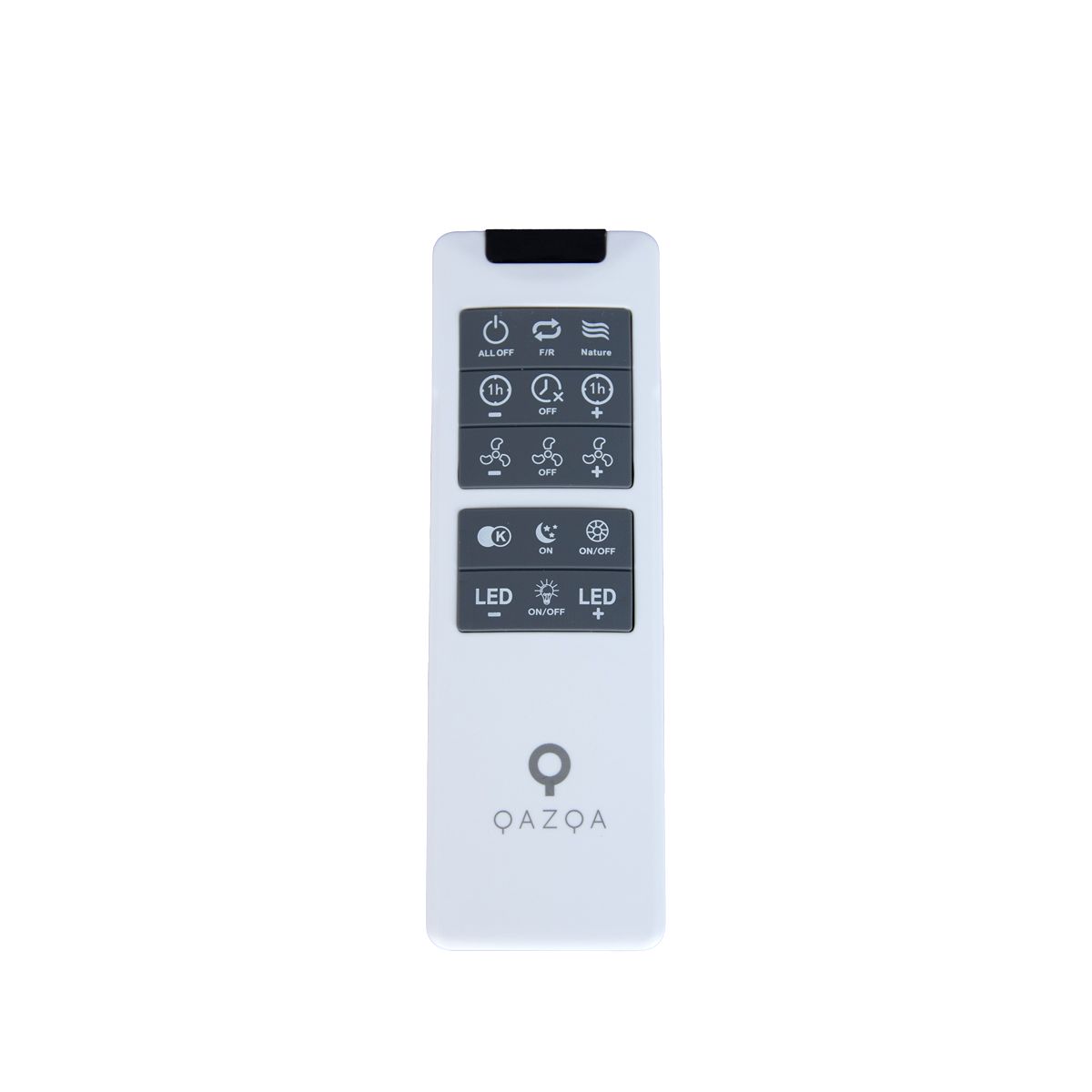 Plafondventilator wit met ster effect 47cm incl. LED dimbaar met afstandsbediening - Emily