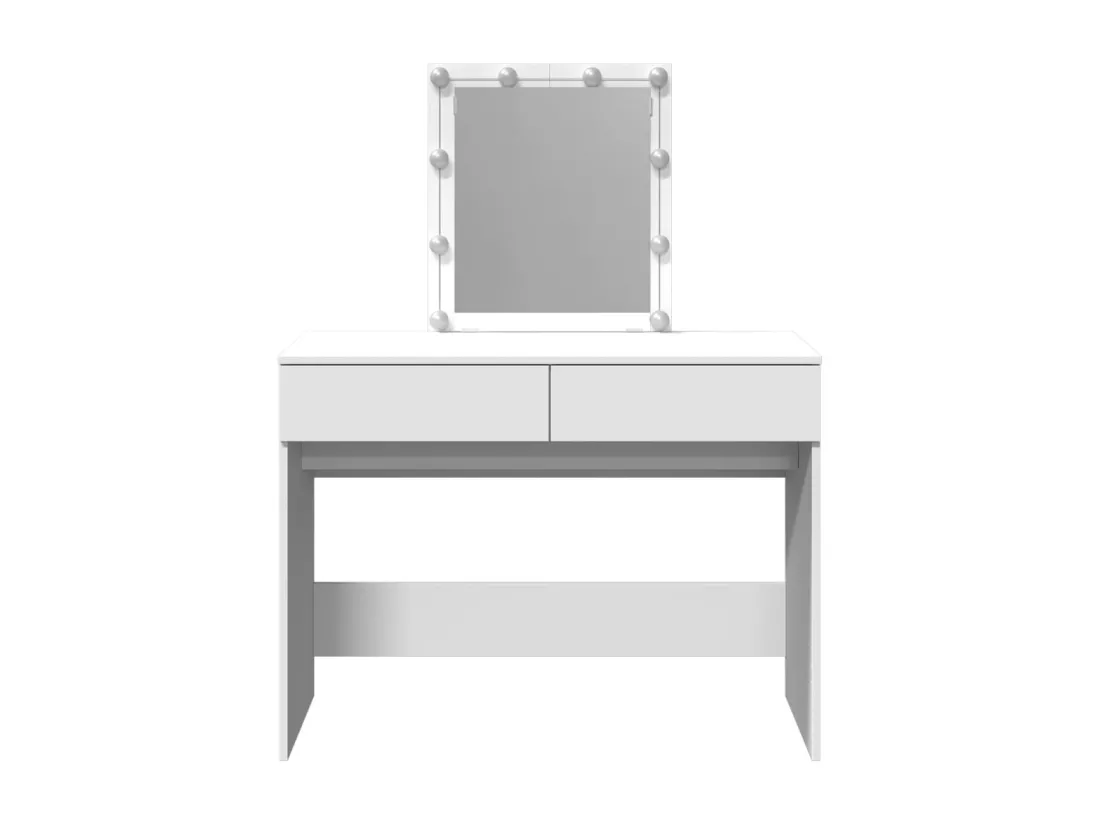 Coiffeuse avec LED blanc 100x40x130 cm