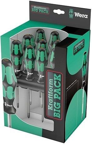 Wera - Kraftform 300 - Schroevendraaierset 18 Stukken - Ergonomisch Handvat - Kleurcodering