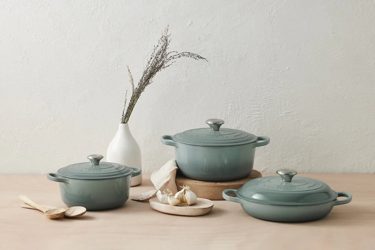 Le Creuset braadpan Signature Sea Salt