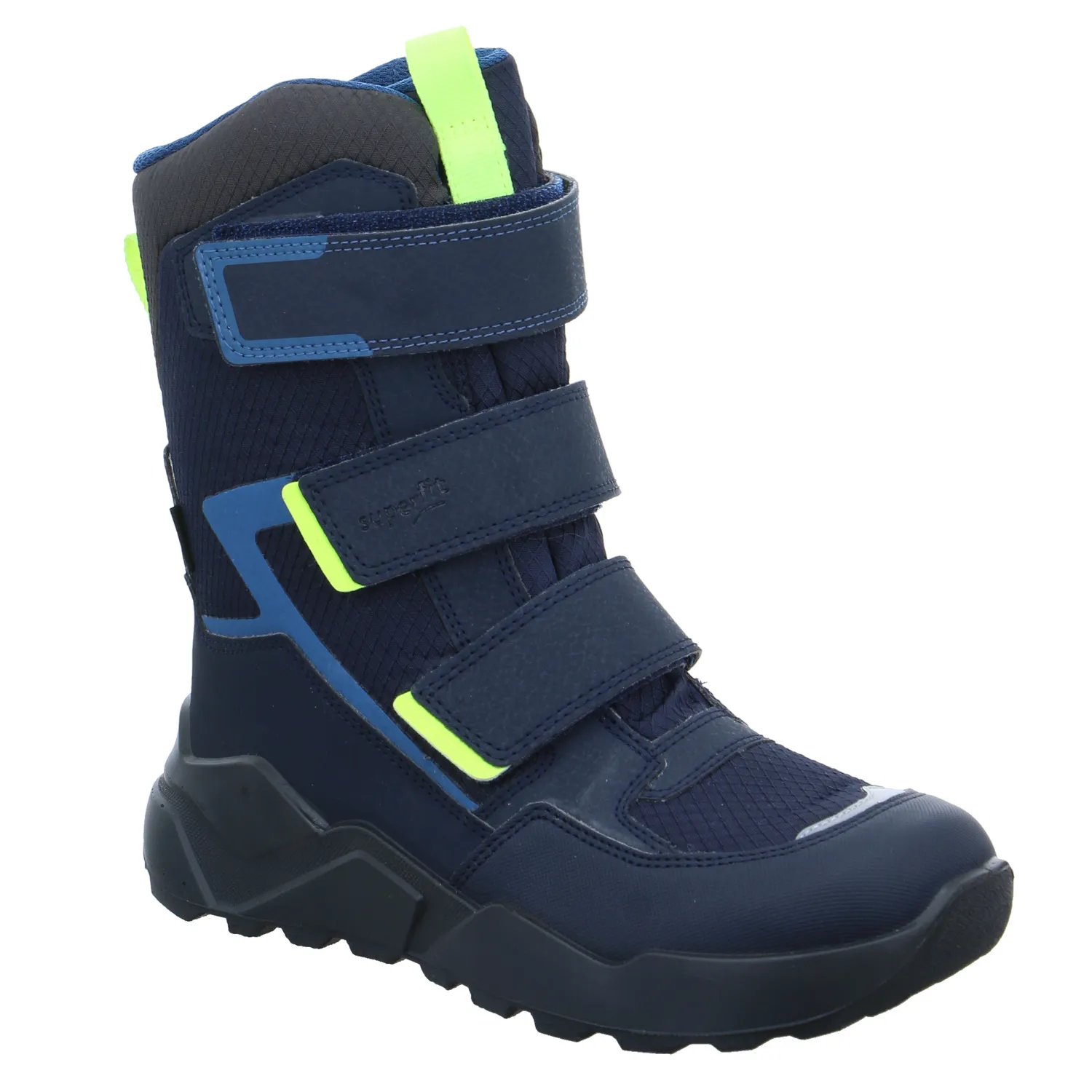 SUPERFIT Jungen- Snowboot Membran Dunkelblau Textil  Winterstiefel