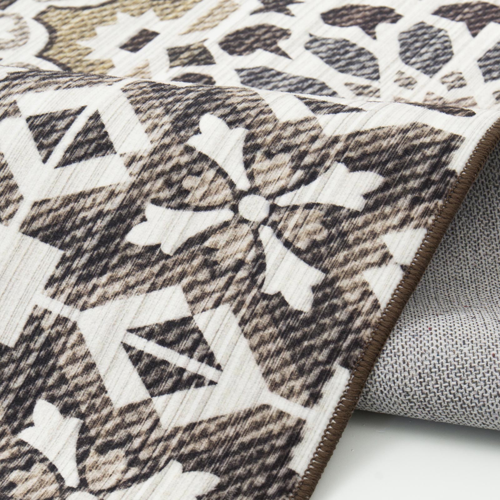 Teppich - braun-beige - 65x135 cm