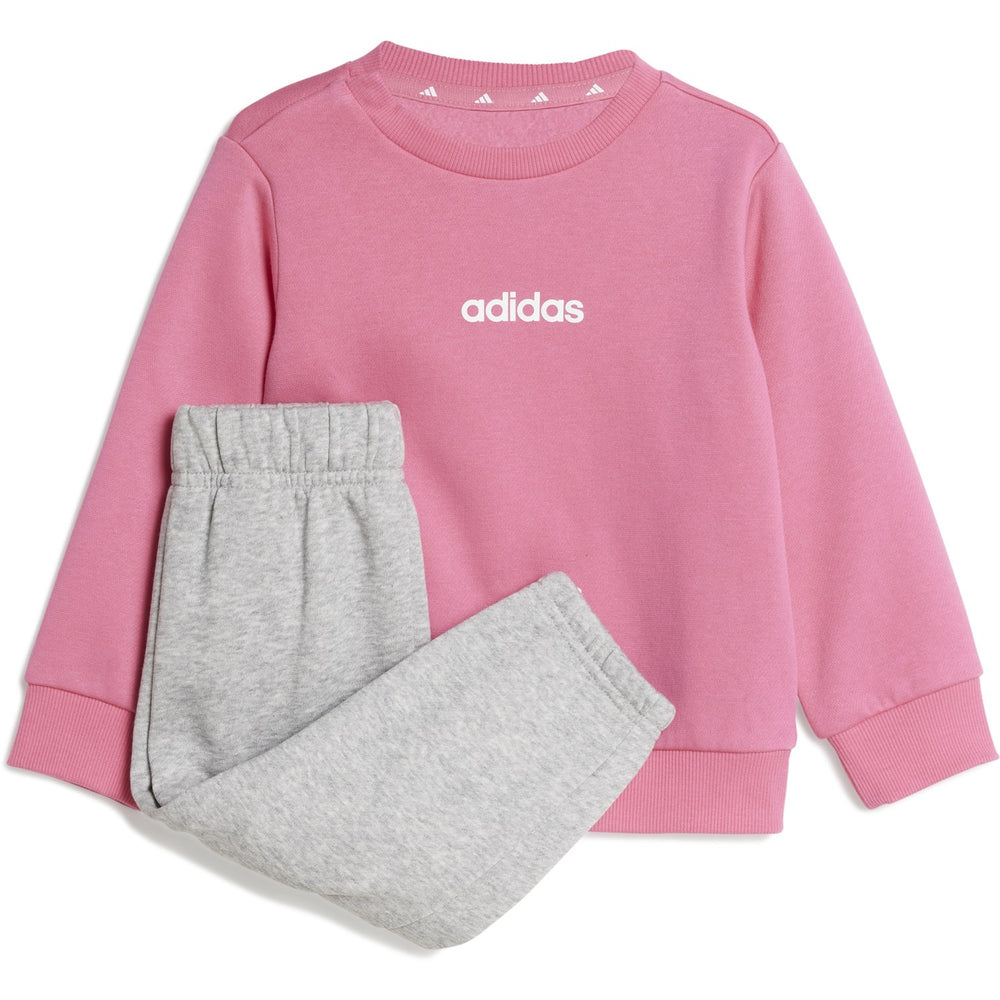 Køb adidas Originals Pink Fusion/White I Lin Fl Jog Sweat Sæt