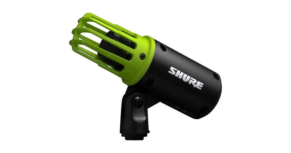 SHUREMV6 USB gaming microfoon  (Zwart/groen)