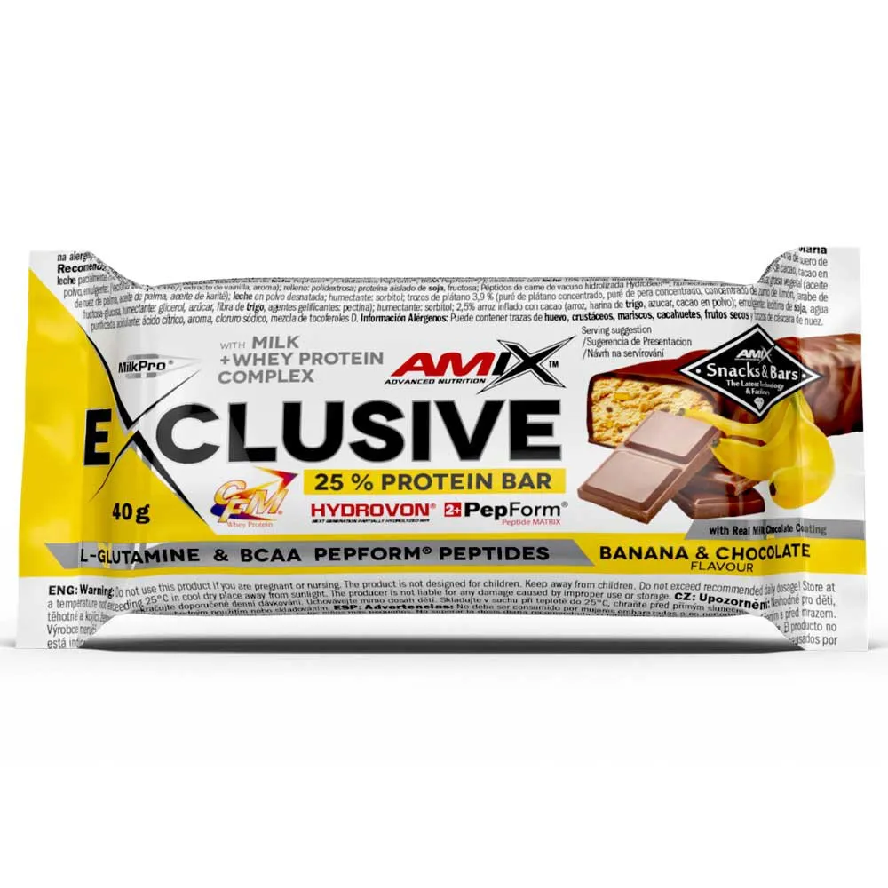 Amix Exclusive Proteinriegel Banane und Schokolade 40g