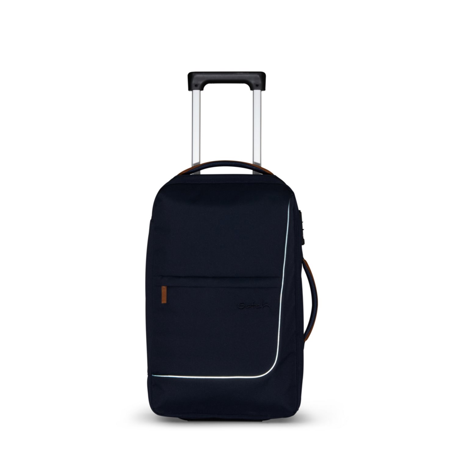 Satch Flow S Cabin Size Trolley pure navy
