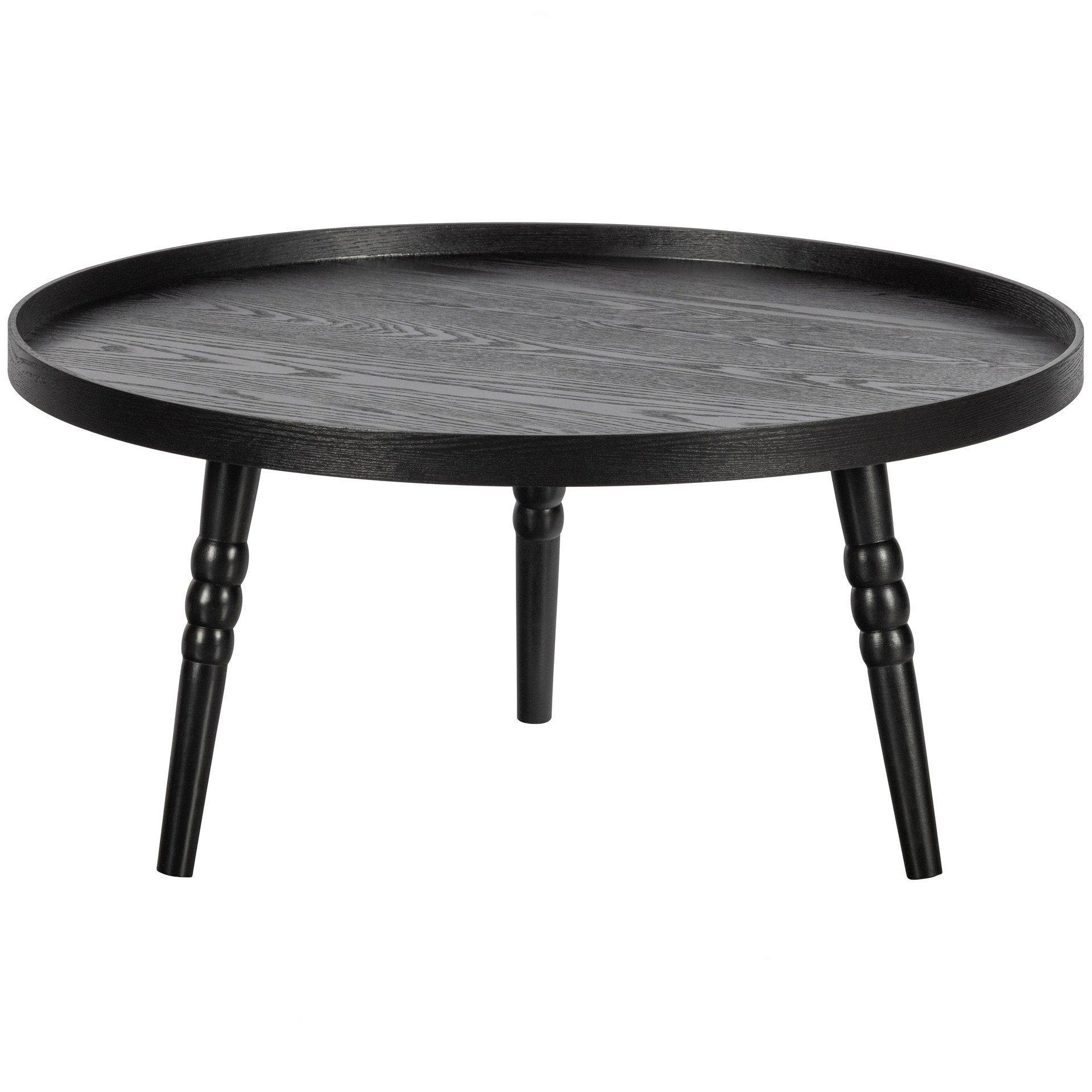 Beistelltisch PONTO Ø 75 cm schwarz matt