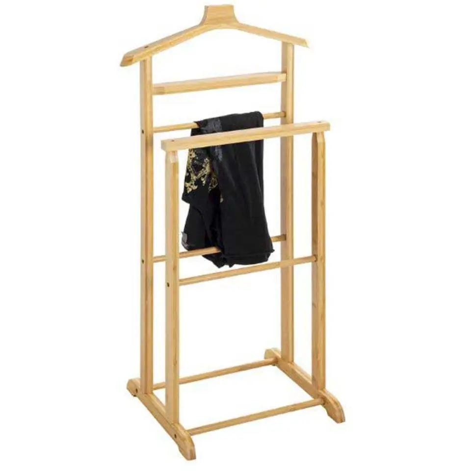 Haku Kledingrek met broekenhanger - Bamboe-design