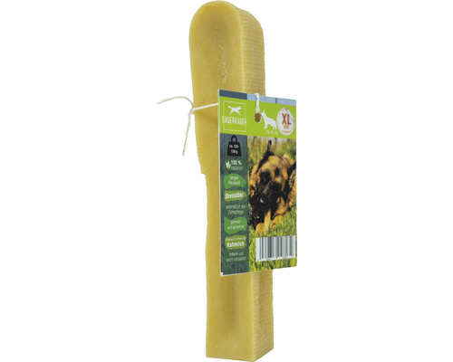 Hondensnack, langdurige kauwsnack, XL kauwsnack op melkbasis, 1 stuk ca. 130 g, gebitsverzorging, stressverlichting voor honden van 35 - 45 kg, kauwspeeltje, kaaskauwbot