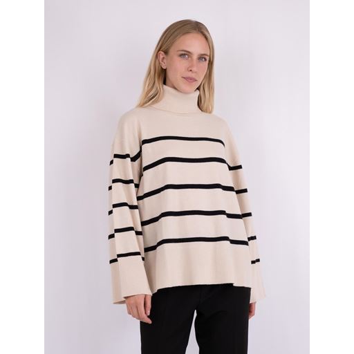 Neo Noir Ruby Stripe Striktrøje, Sand, 34