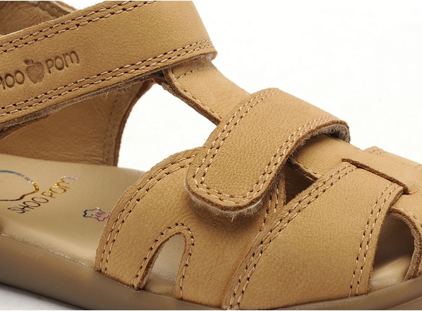 Shoo pom nu pieds bebe pika scratch jaune