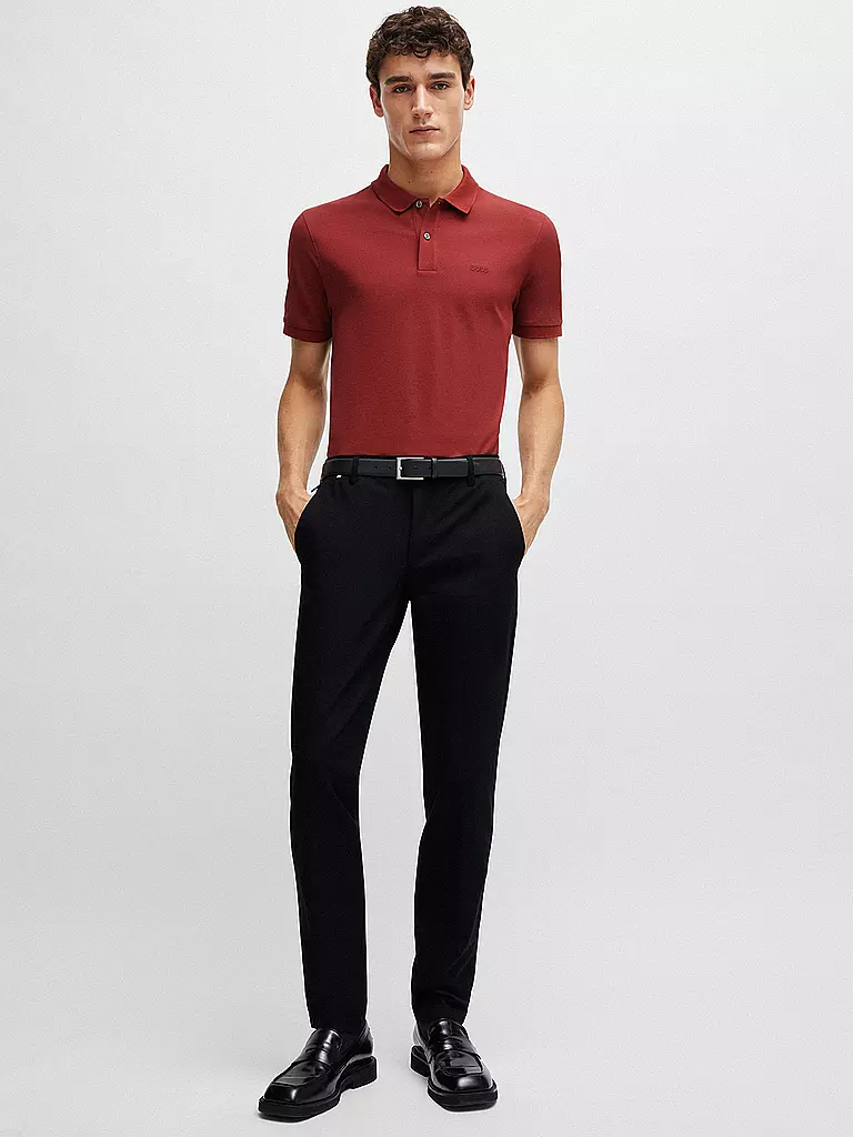 BOSS Poloshirt Regular Fit PALLAS dunkelrot
