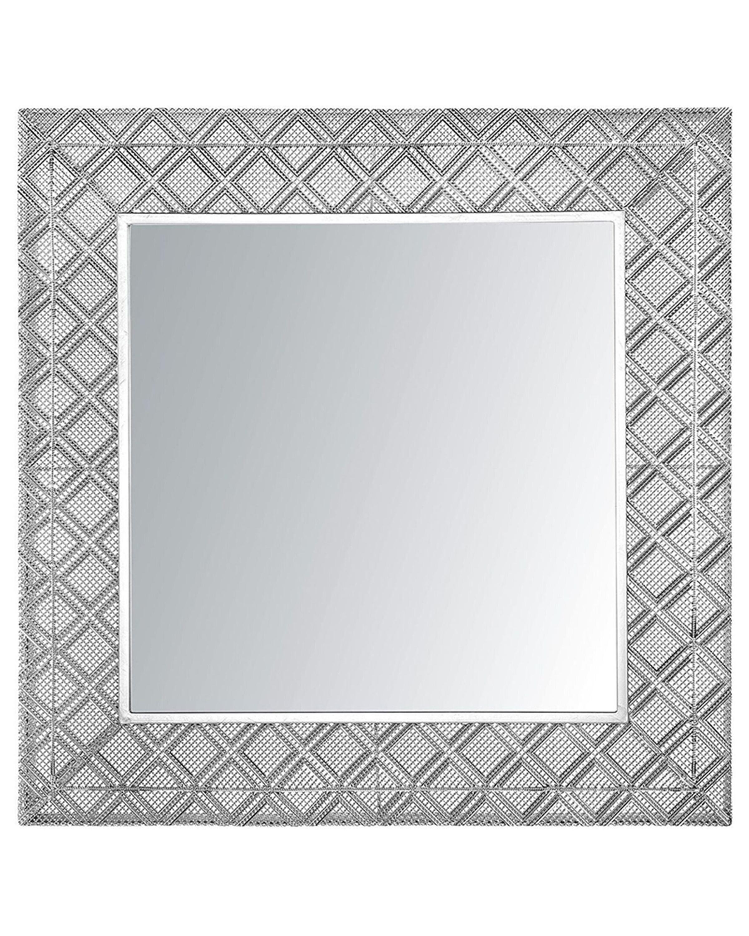Wandspiegel EVETTES 80 cm 80 cm Metaal Zilver