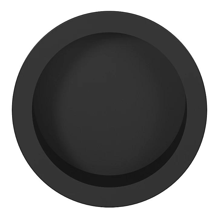 Galandage rond à visser GoodHome Minzh mat noir Ø55mm