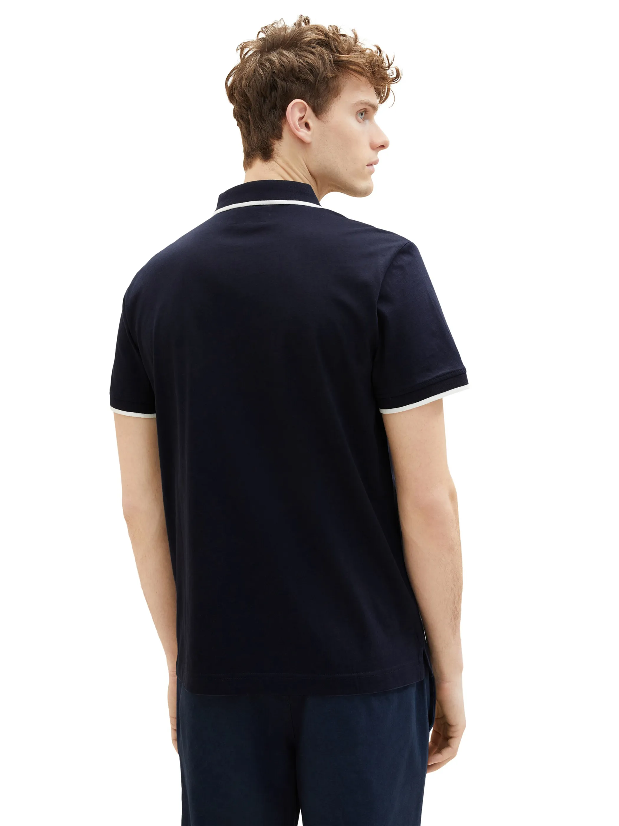 Herren Poloshirt mit kleinem Print