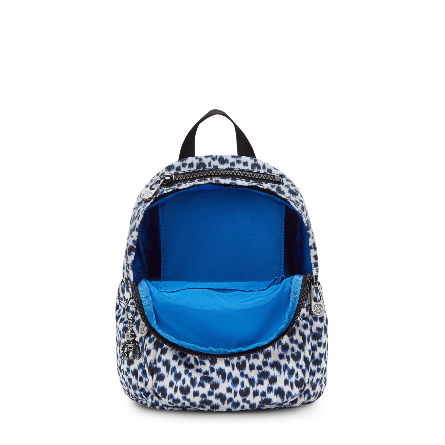 DELIA MINI Petit Sac à Dos avec Poche Frontale et Poignée Supérieure - Curious Leopard