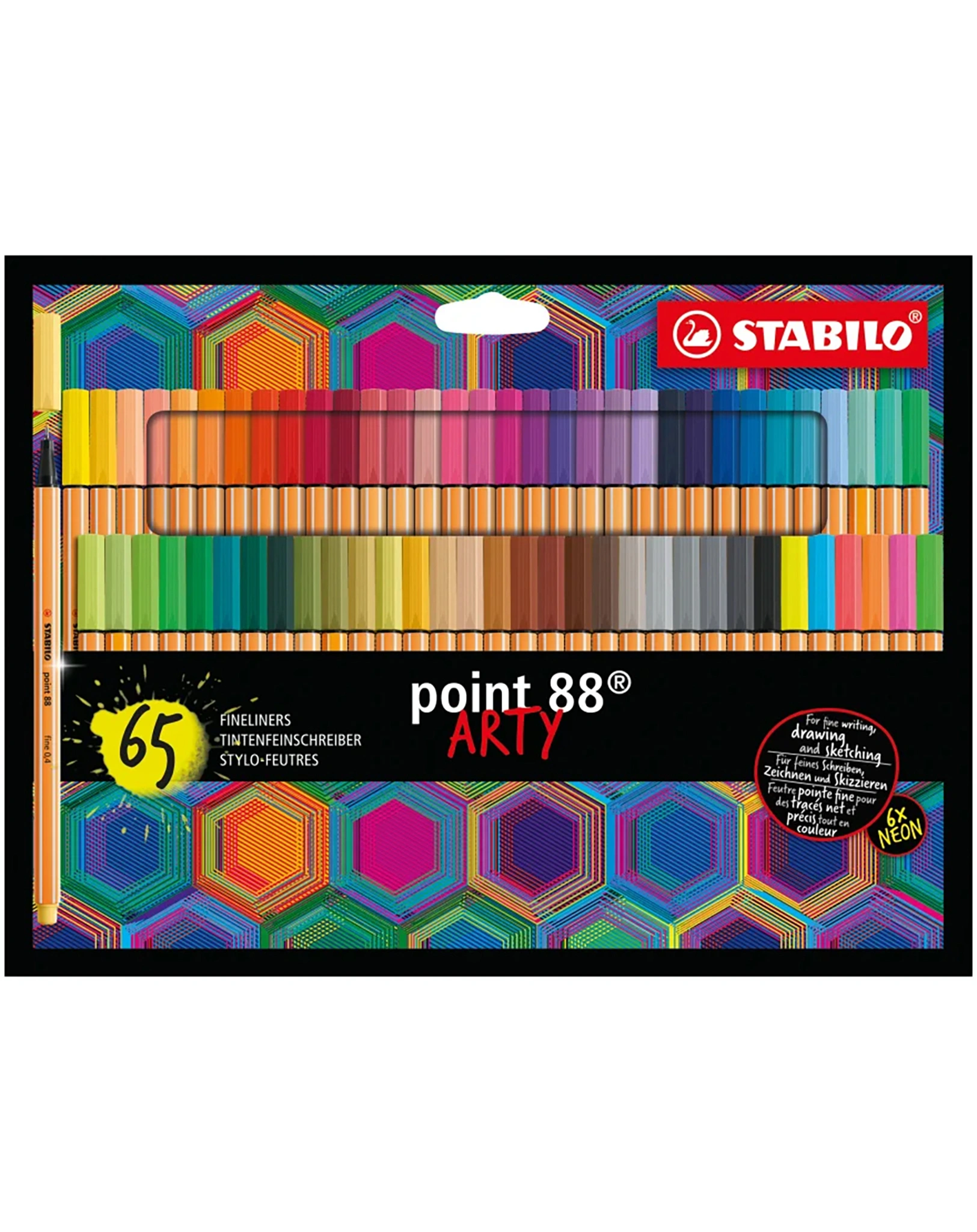 Fineliner STABILO® point 88 ARTY 65er-Pack