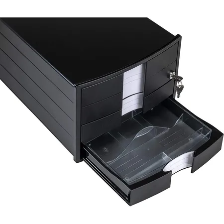 HAN Schubladenbox IMPULS - Gehäusedesign für Papierformate DIN A4/C4, schwarz