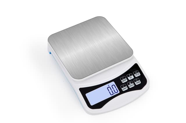 Digital køkkenvægt 5 kg / 0,1 g Hvid