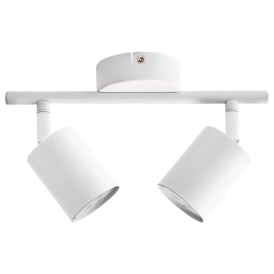 NYANDO - Plafondlamp set van 2 - Wit - Metaal