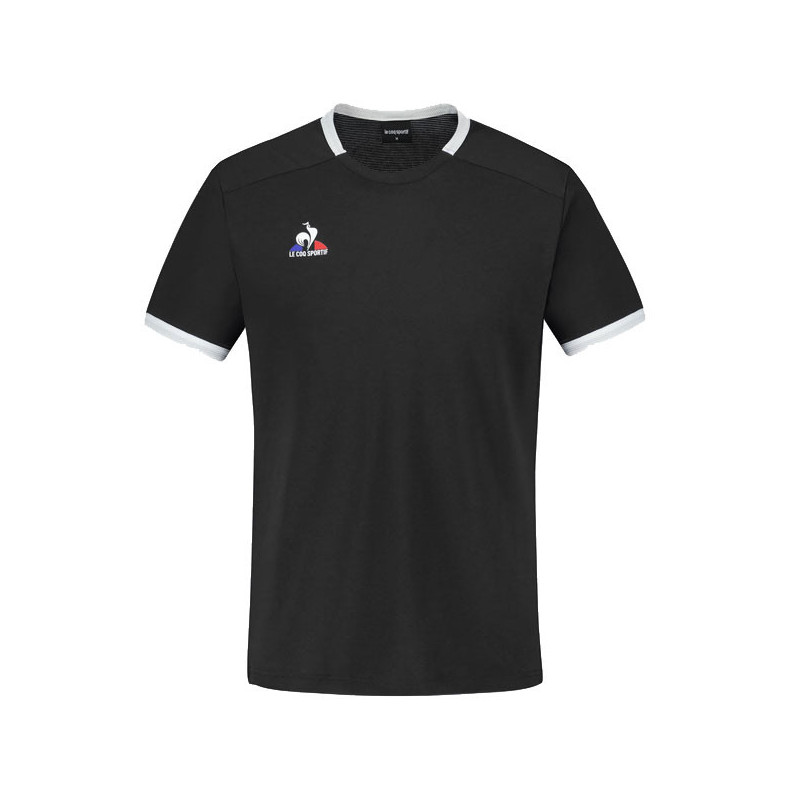 Tee-shirt tennis homme Le Coq Sportif N5 noir ou blanc