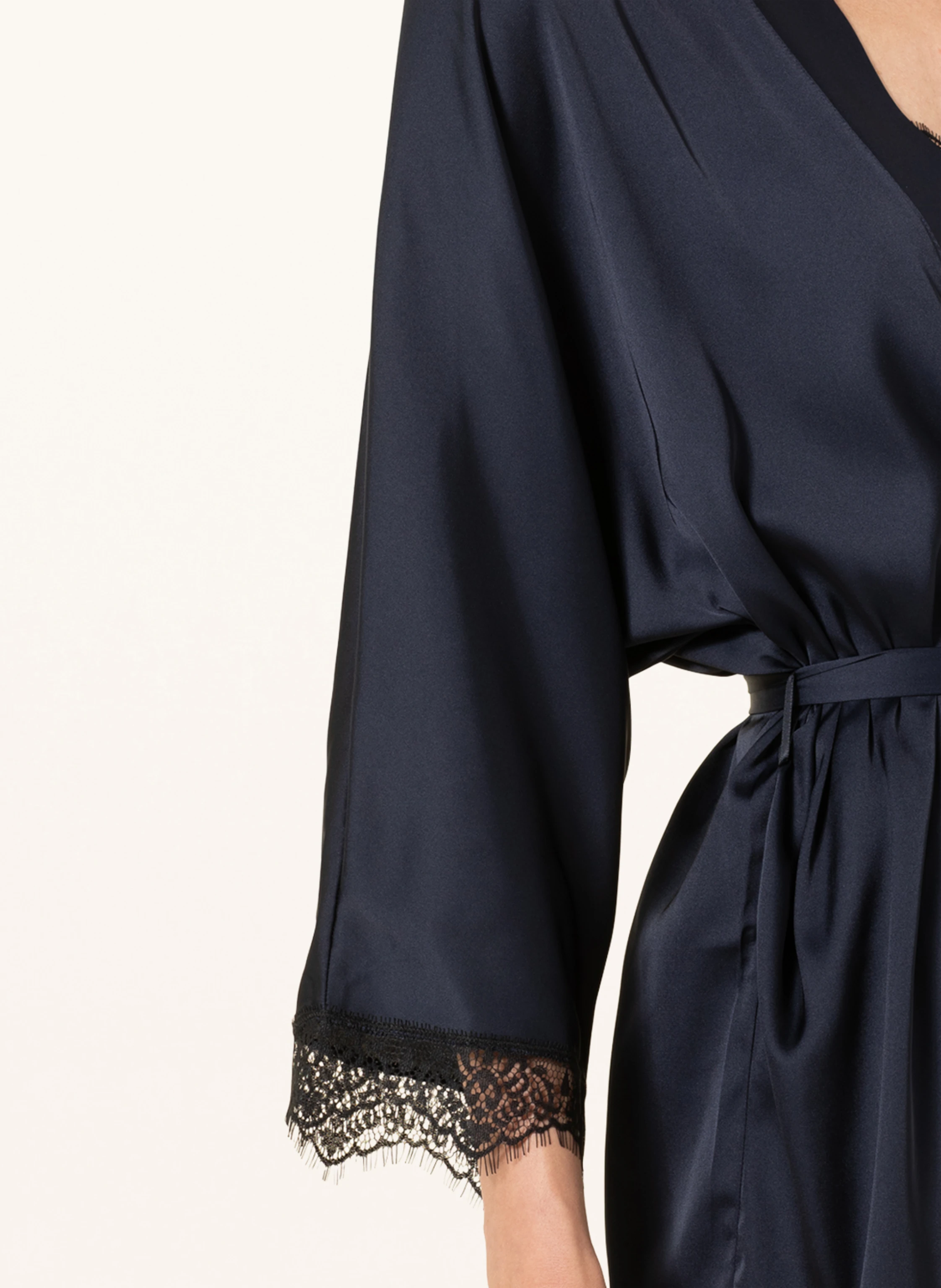 SIMONE PÉRÈLE Damen-Morgenmantel SATIN SECRETS mit 3/4-Arm