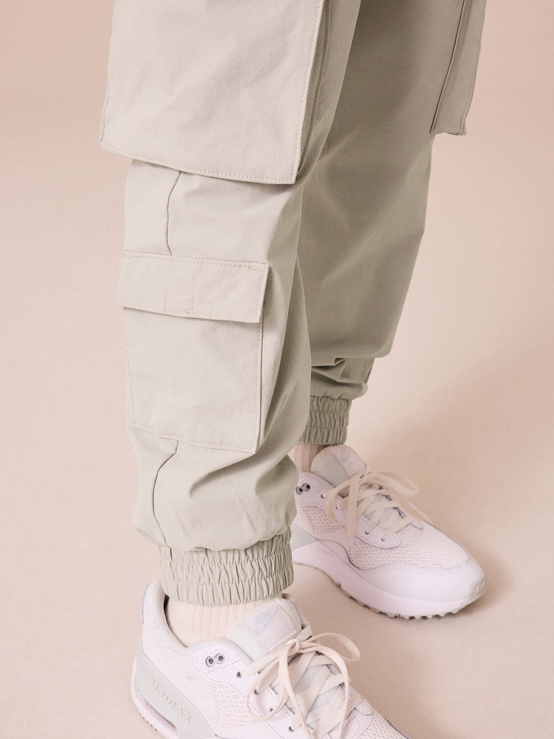 Lichtgrijs - Cargo Premium putty-broek (3 - 16 jr)