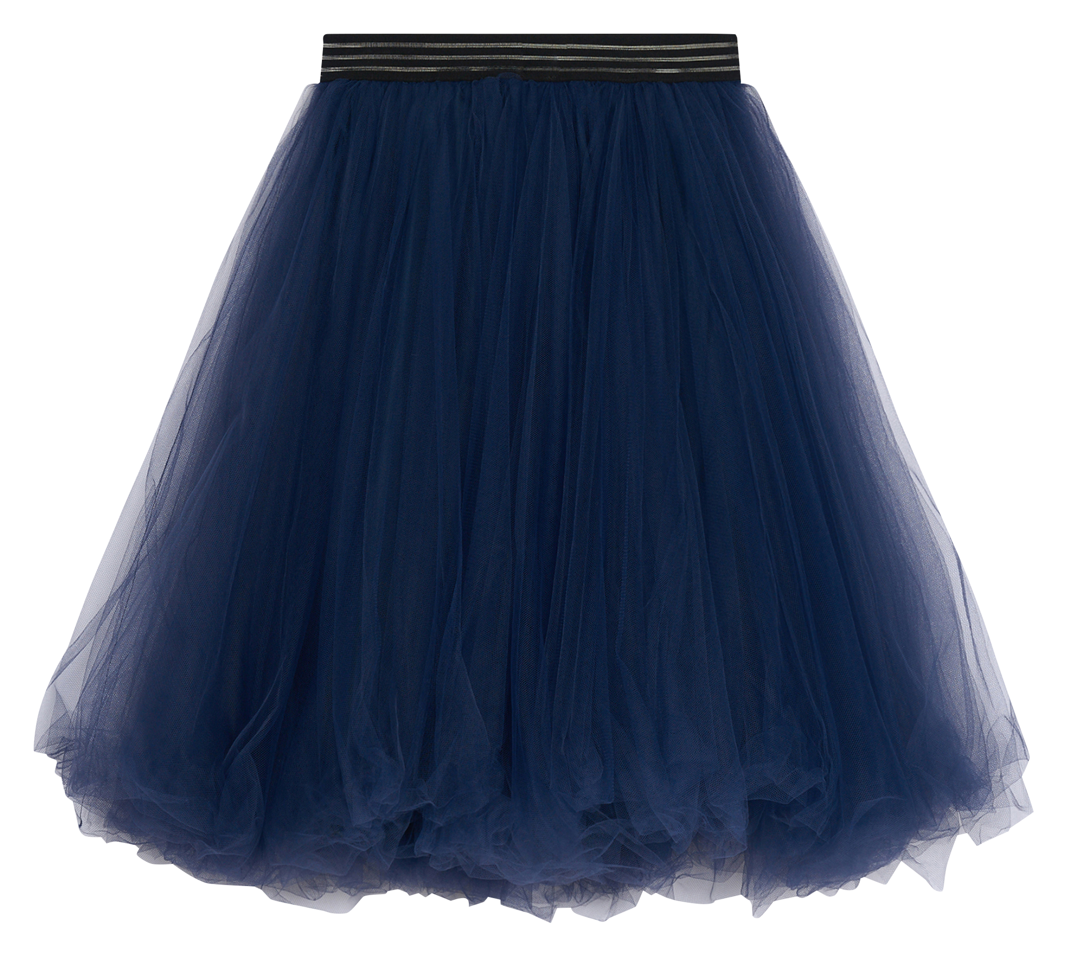 Tutu taille haute avec volants de tulle | Bleu