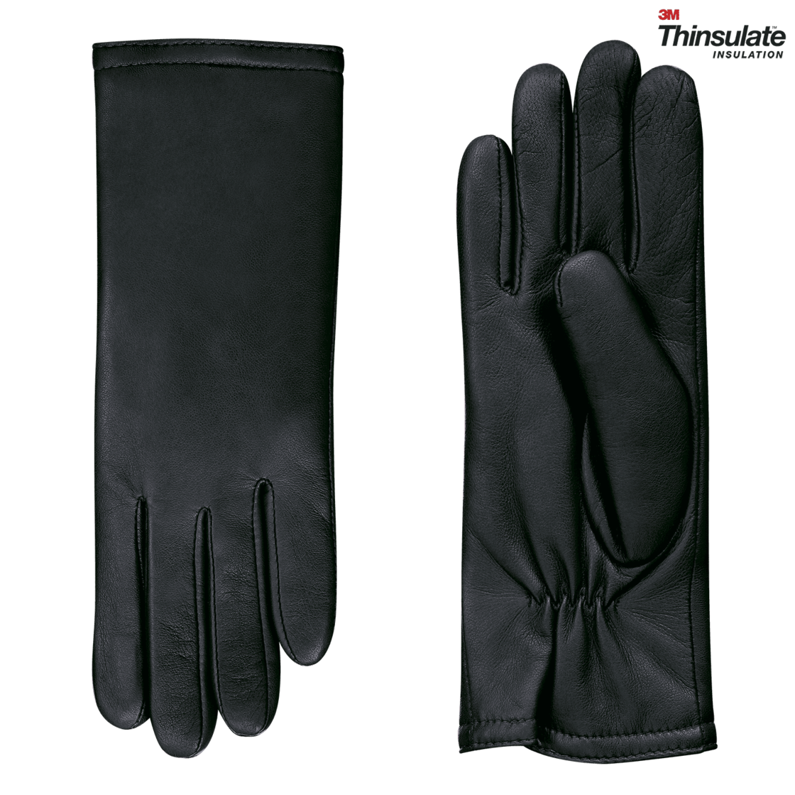 Laimböck Vallegio Glacé Handschoenen Dames Zwart Maat 8