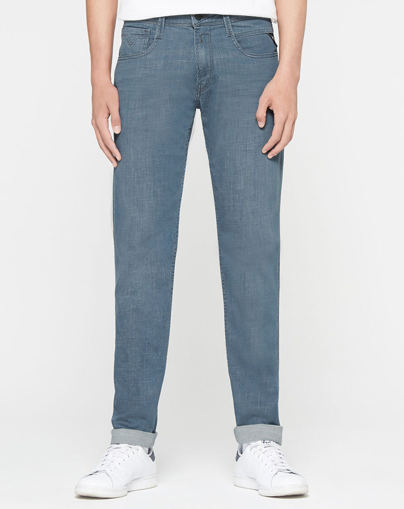 Replay Jean Slim anbass xlite gris moyen