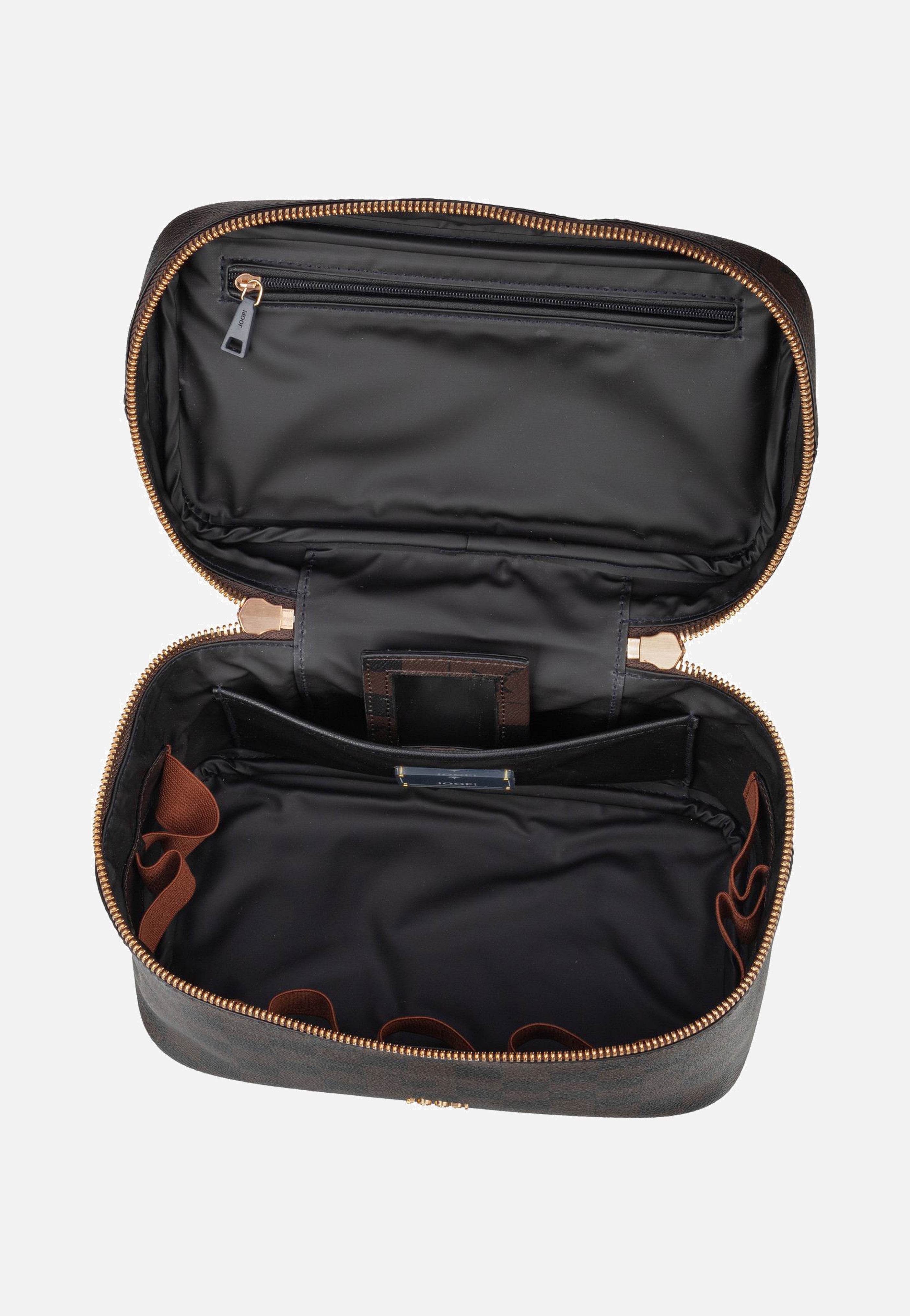 Cortina Piazza Flora Washbag MHZ Seal Brown - Kosmetikkoffer