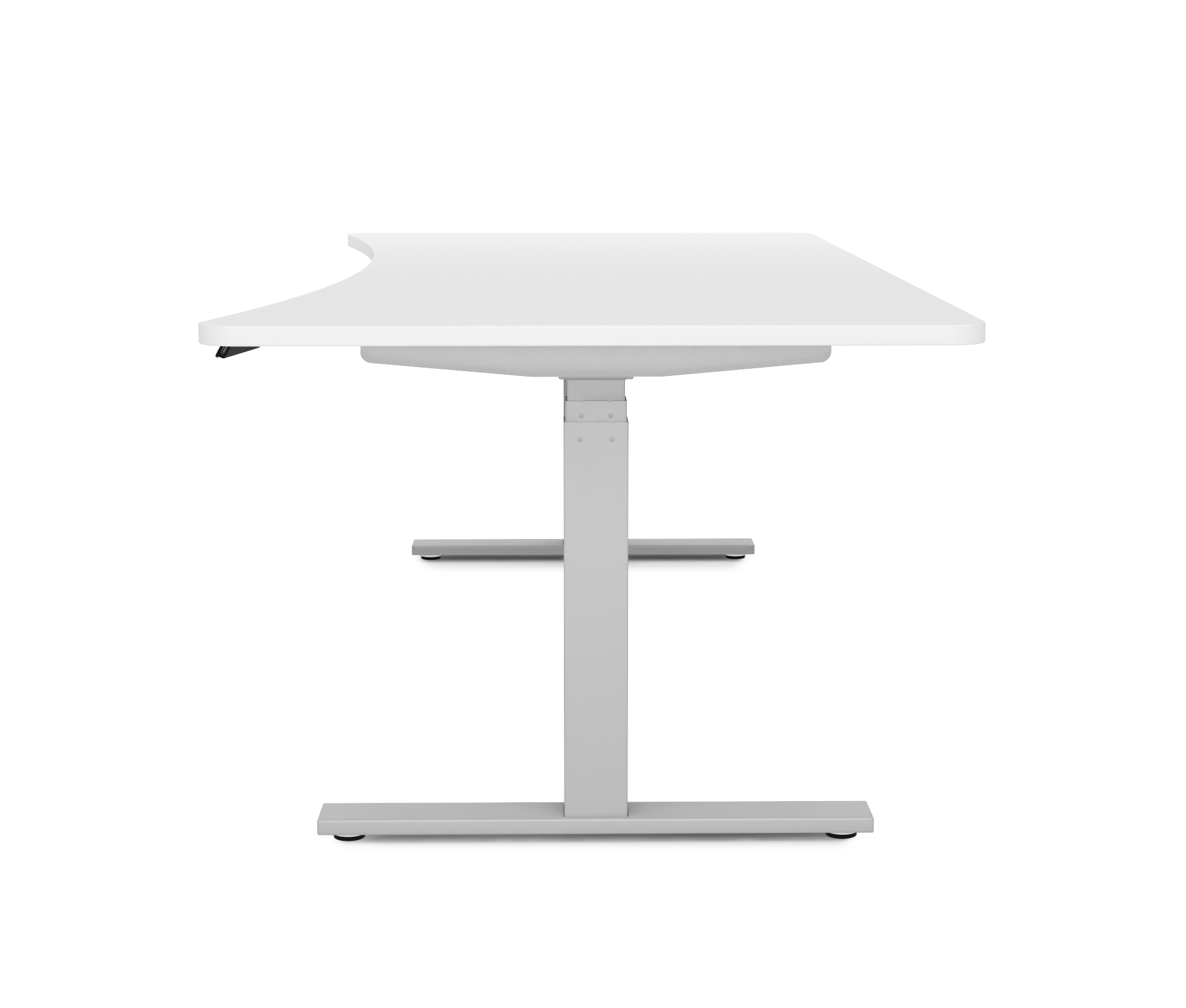 Stehpult elektrisch PREMIUM weiss/grau 200 x 92 cm