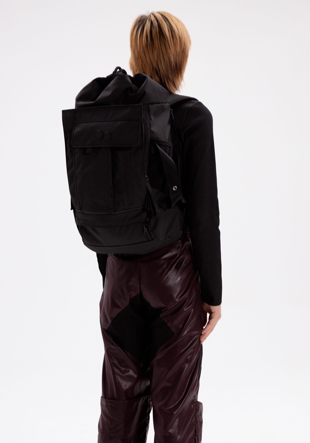 Pinqponq Rucksack Blok Medium Backpack Construct Black