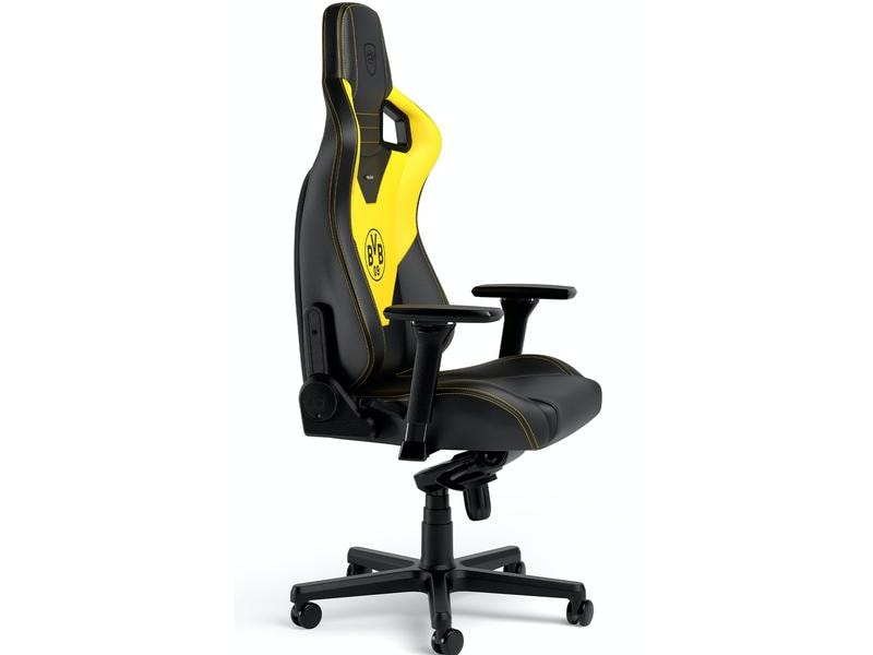noblechairs Gaming-Stuhl Epic Borussia Dortmund Edition Gel Gaming-Computersessel aus Kunstleder und mit 120 kg Belastbarkeit
