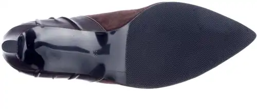 Babouche donkerbruin Metisa-58 - maat 43 enkellaars donkerbruin - maat 43 Calandschoen