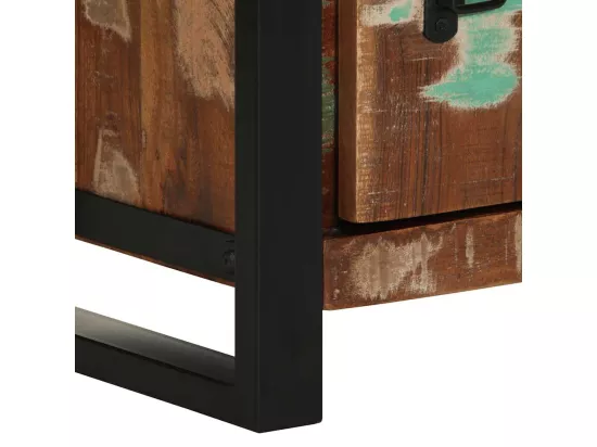 Armoire de salle de bain 40x30x90 cm bois massif récupération