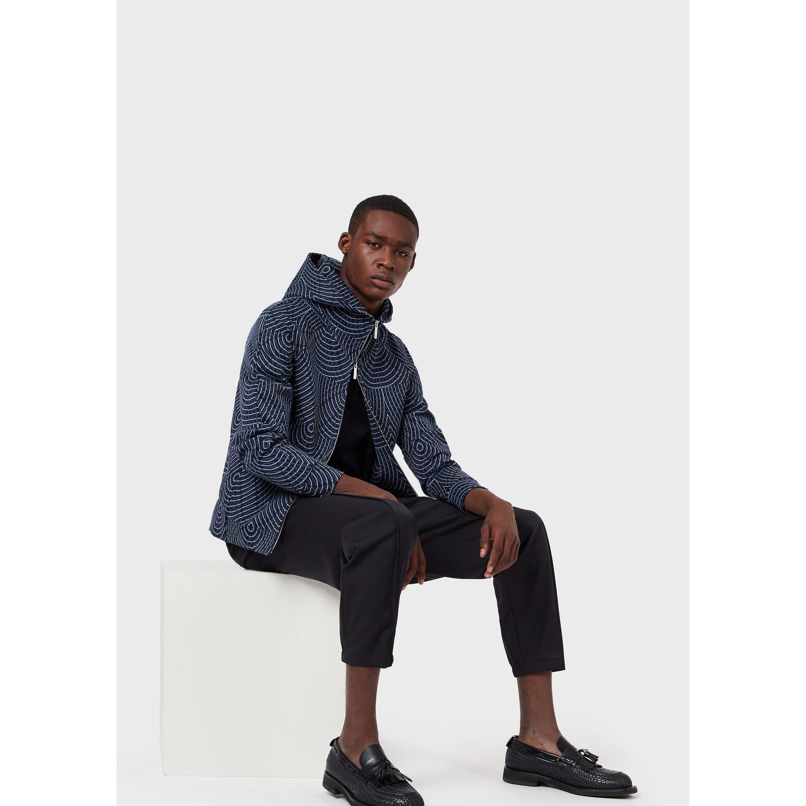 Emporio Armani Wool Crepe Trousers