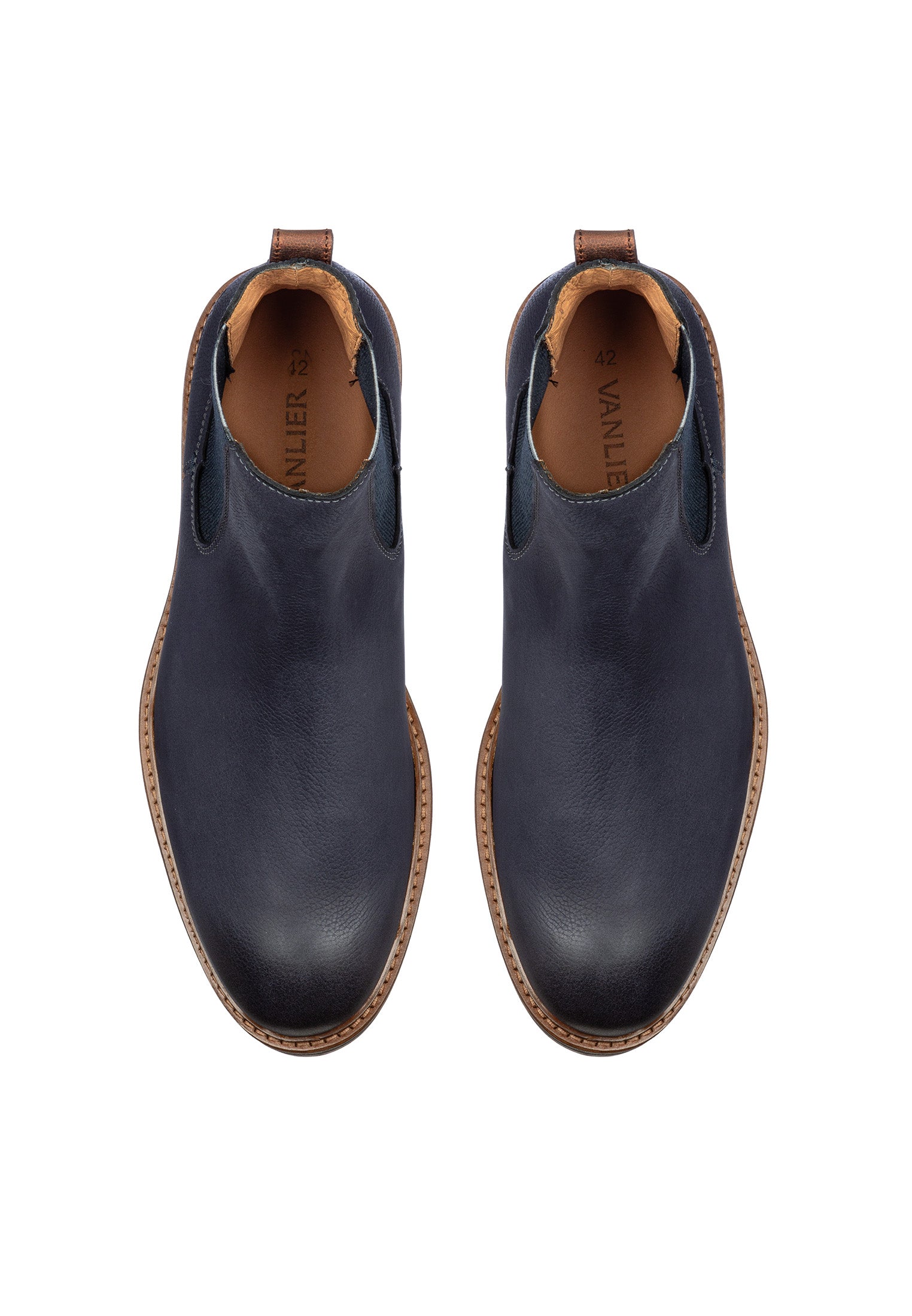 Navy blauw Nubuck Rigi chelsea boot