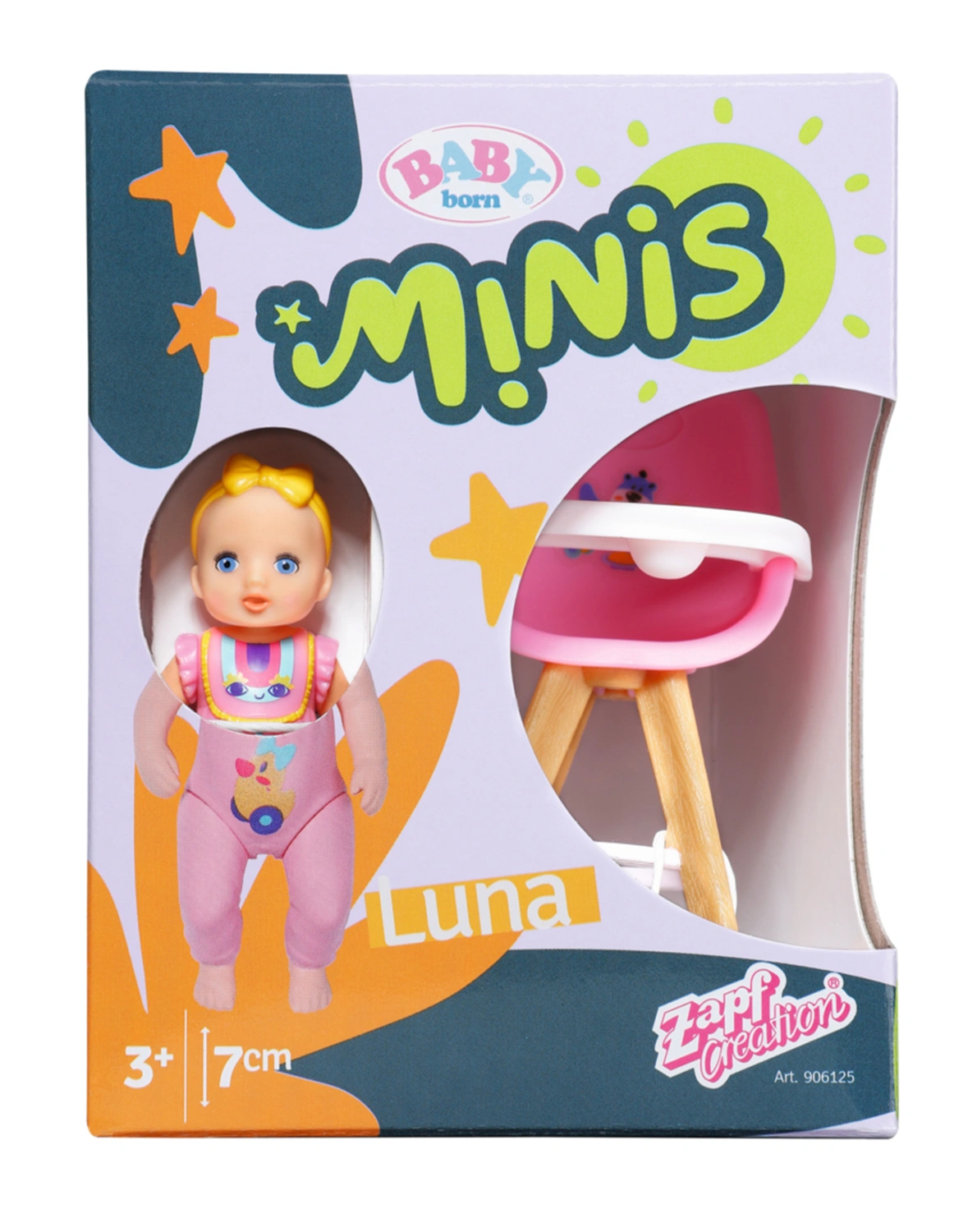 BABY born® MINIS - Puppen-Spielset HIGHCHAIR