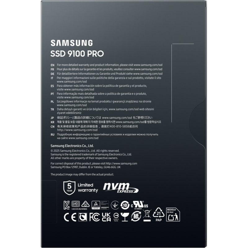 Samsung 9100 PRO PCIe® 5.0 NVMe™ M.2 SSD - 1 TB