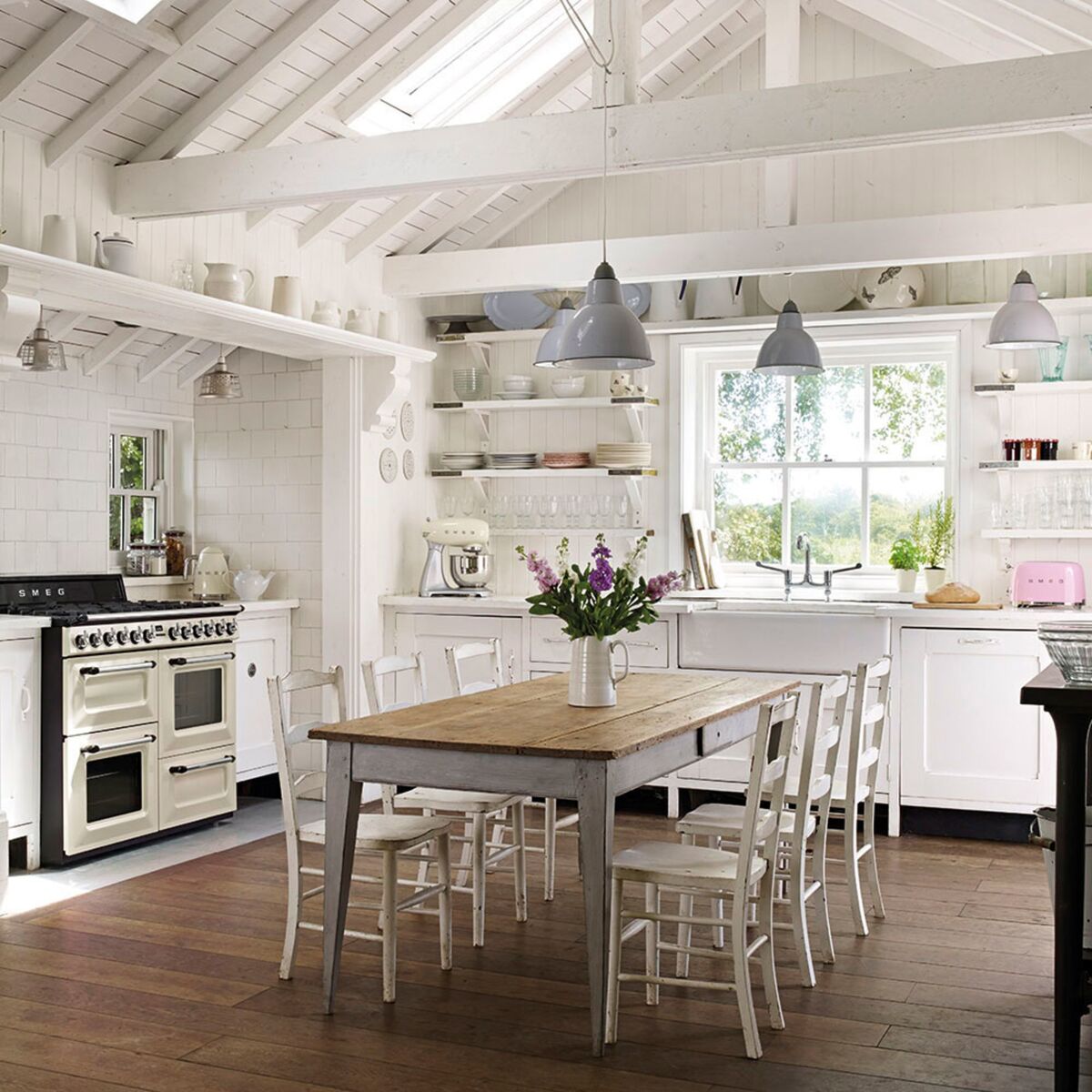 TR4110P1 Victoria gasskomfyr med 3 ovner 110 cm, creme
