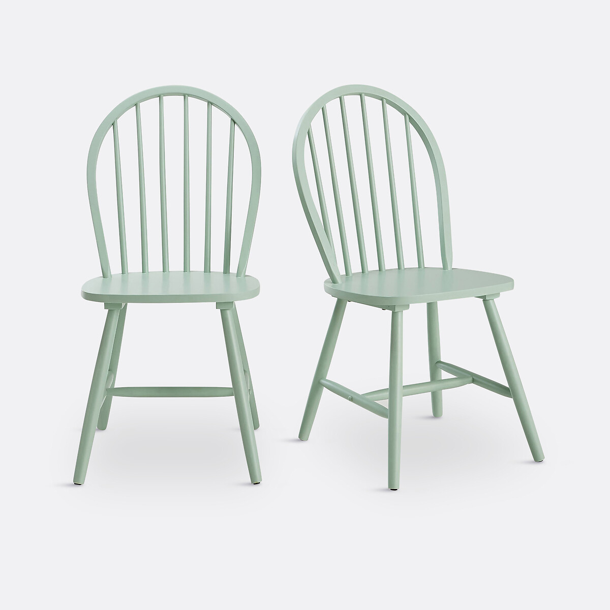 LA REDOUTE INTERIEURS<br>Conjunto de 2 cadeiras de fusos, estilo Windsor