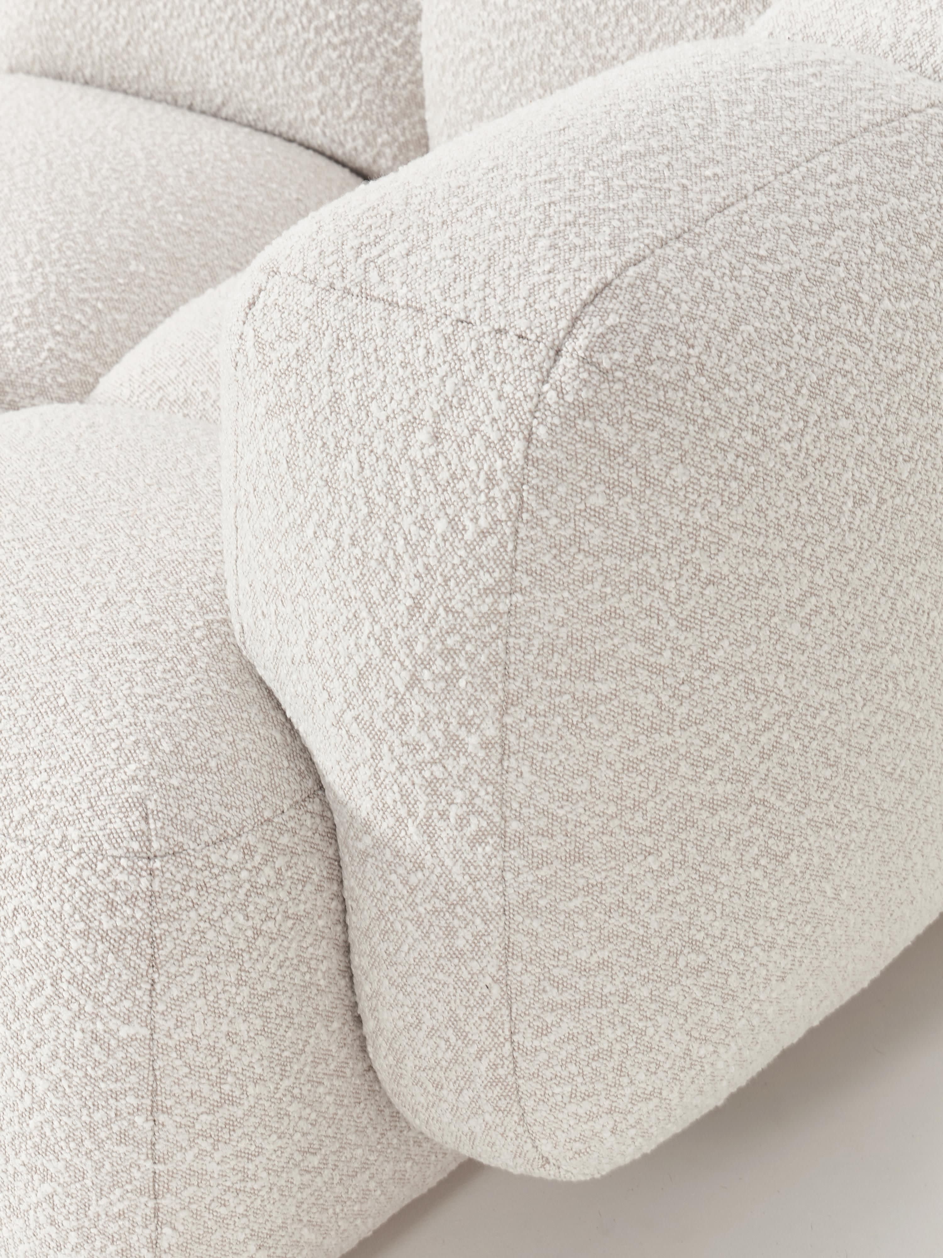 Modulaire bank Tayla (4-zits) van bouclé