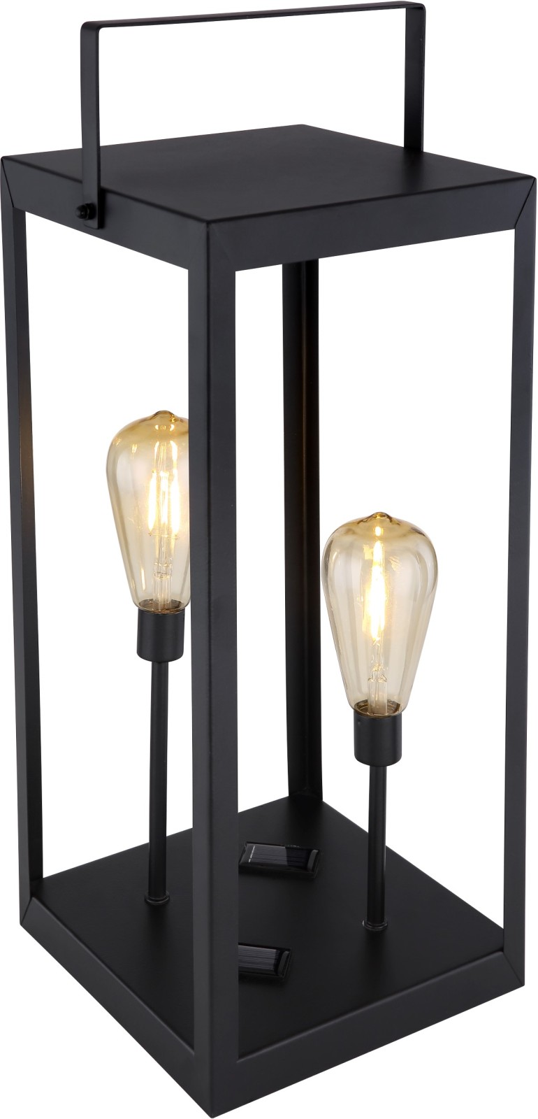 Solarleuchte - schwarz - 53 cm hoch