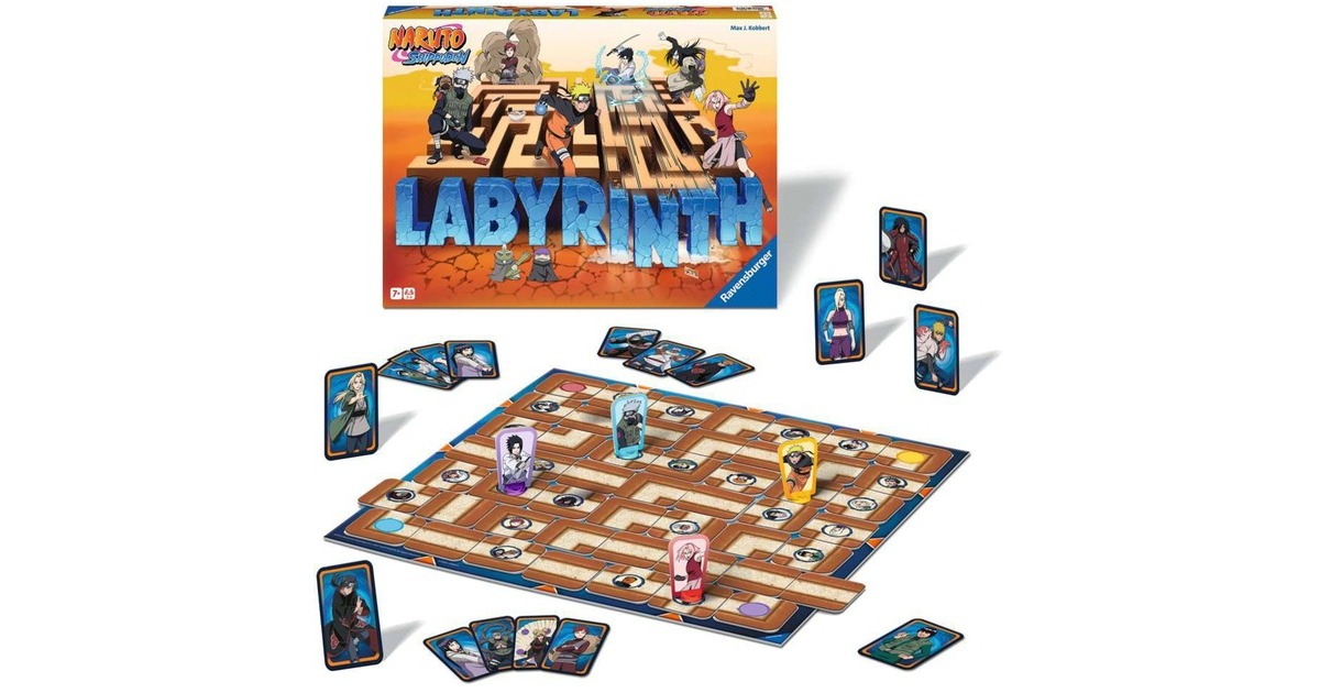 RavensburgerLabyrinth Naruto Shippuden Bordspel  (Nederlands, 2 - 4 spelers, 20 - 30 minuten, Vanaf 7 jaar)