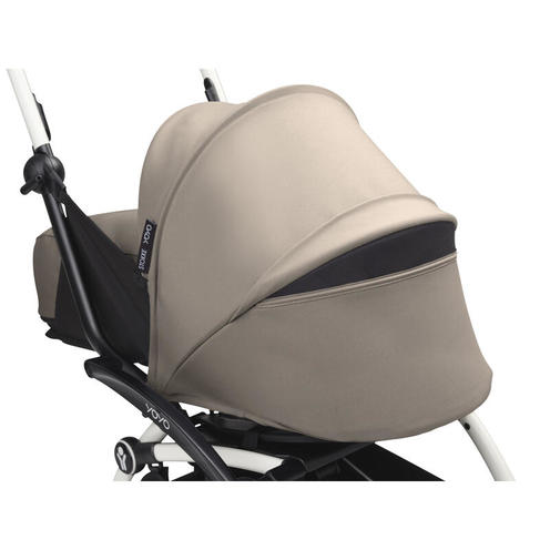 Poussette YOYO 3 Pack 0+ et 6+ Taupe / Cadre Blanc - STOKKE