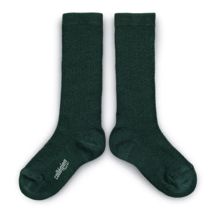 Collégien Chaussettes en laine mérinos Adèle | Vert
