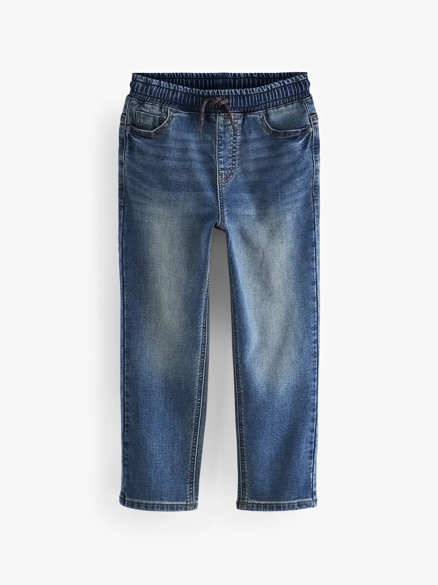 Vintage middenblauw - Jeans met stretch en elastische taille (3-16 jr)