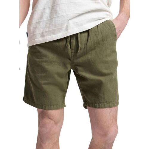 Superdry - VINTAGE OVERDYED SHORT Verde