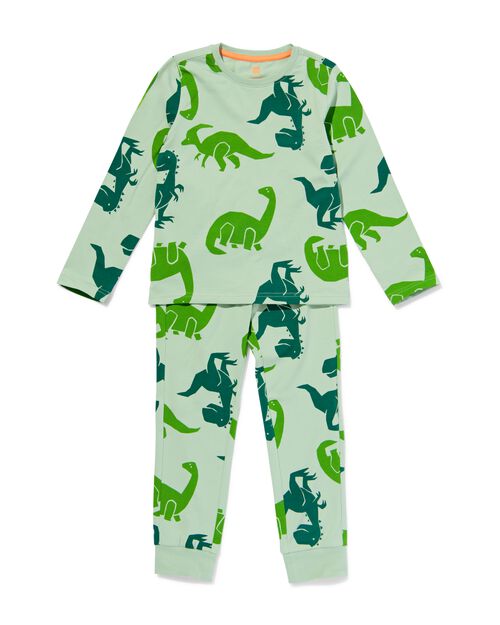 pyjama en coton extensible dino pour enfant vert